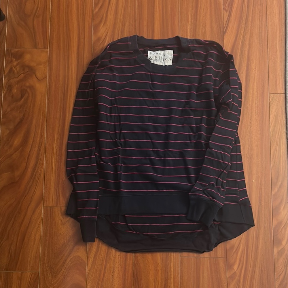 Black and Red Striped Long Sleeve Shirt